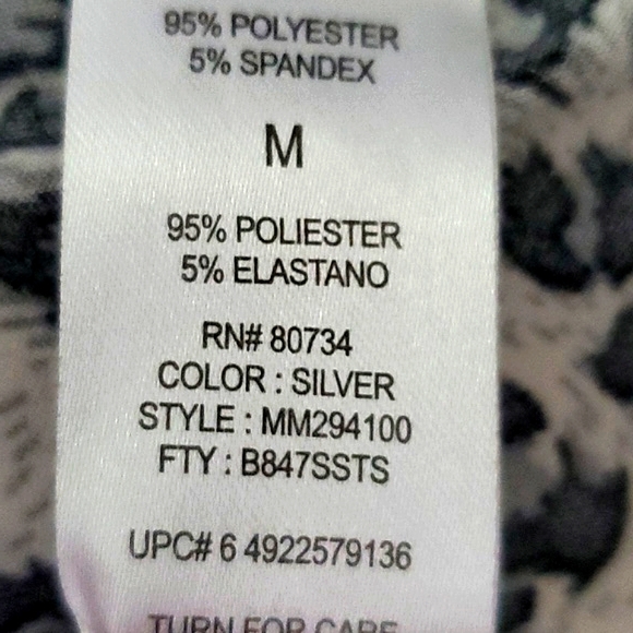 Miley Cyrus & Max Azria Cheetah Print Slim Fit Ankle Leggings Party Nighout - Picture 8 of 8